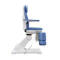 Rotating split legrests podiatry chair